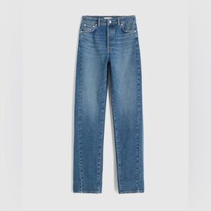 Madewell The Curvy Pieced Barrel-Leg Jean Size 24 NWT